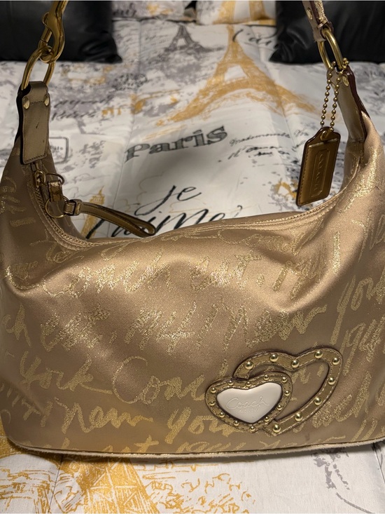 Coach Handbags - Coach Limited Edition Poppy Lurex Signature Script 1941 Handbag